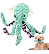 lanjue Octopus Dog Toys, No Stuffing Squeaky Dog Toys Chew Toys for Dogs Puppy Toys Indestructibl...