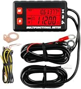 Runleader Digital Engine Temperature Meter,Tach/Hour Meter,Battery Replacement and DC5V to 30V Ex...