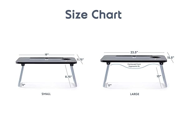 Lap Desk Size Chart