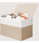 INDRESSME 26"x17"x17" Large Toy Box, Toy Storage Organizer Collapsible Storage Bins with Lids Toy...