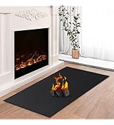 Hearth Rugs for Fireplaces Fire Resistant, 48 x 28 x 0.04 inch Fireproof Fireplace Mat Hearth Rug...