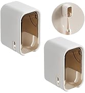 QTRQTR Toothbrush Holder Wall Mounted Toothbrush Holders for Bathrooms, Tooth Brush Holder for Tr...