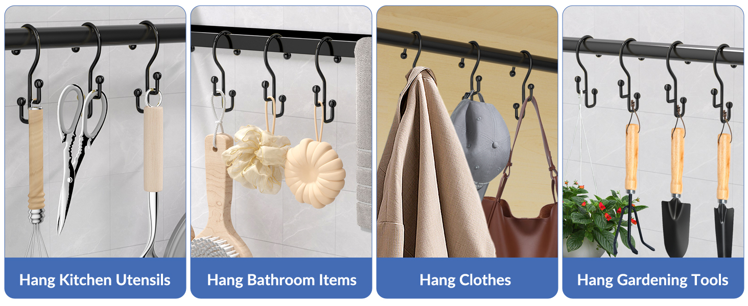 shower curtain hooks rust proof