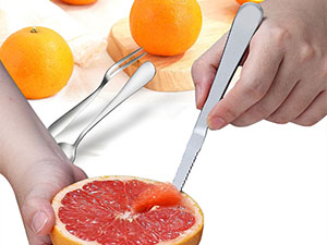 Grapefruit Spoon Fork Fruit Knife Orange Peeler Tools Grapefruit Peeler