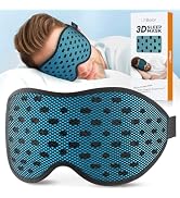 LitBear Breathable Sleep Mask, 3D Eye Mask Sleep for Side Sleepers Women Men, Light Blocking Slee...