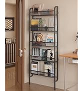 UMDONX Behind The Door Bathroom Shelf Narrow 5-Tier, Space-Saving Slim Storage Shelf Narrow Shelv...