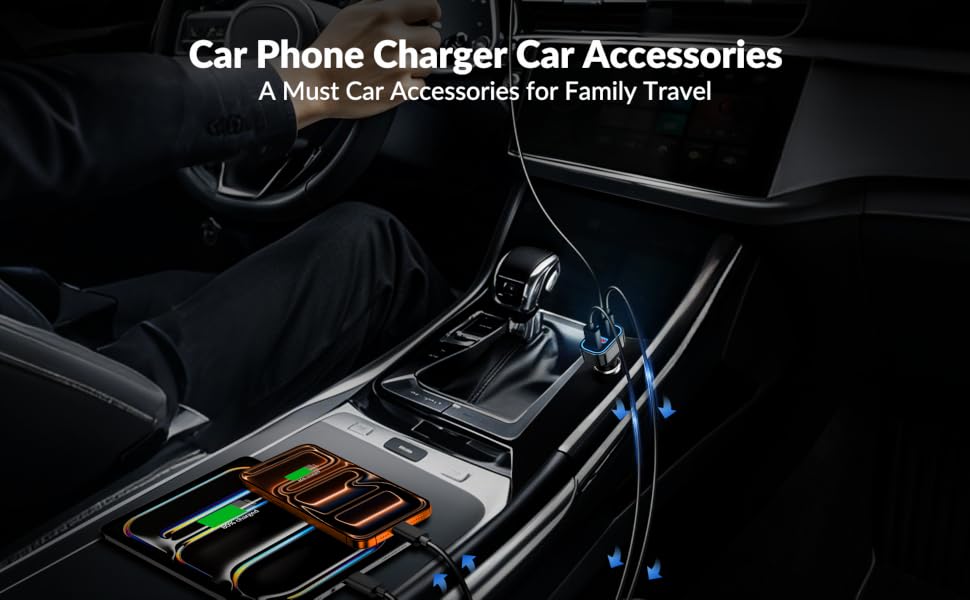 Car Phone Charger Car Accessories For Travel Essential