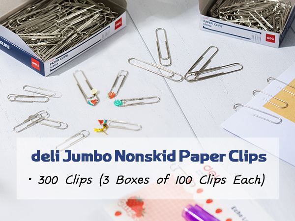 Jumbo Nonskid Paper Clips