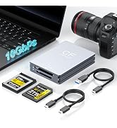 CFexpress Type B SD Card Reader 10Gbps Dual-Slot Memory Card Reader for Photographers,USB 3.2 Gen...