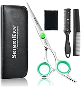 SEIMEIKEN Hair Cutting Scissors - 6" Professional Japanese 440C Stainless Steel Barber Scissors -...