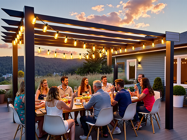 solar string lights for garden