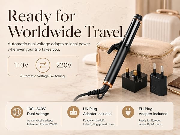 travel curling iron