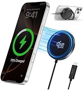 UZLNL 25W Magnetic Wireless Charger, Qi2.2 Fast Wireless Charging Pads with Kickstand,MagSafe Cha...