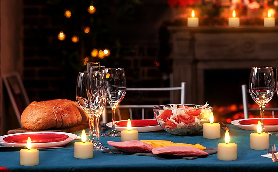 led tea lights for table decor
