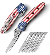 VR VIRENKNIFE Folding Scalpel Knife,Folding Pocket Utility Knife with 6pcs #60 Replaceable Blades...