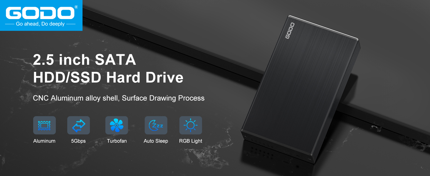 2.5 inch sata hdd ssd raid hard drive enclosure aluminum