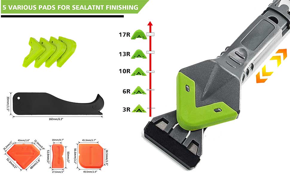 5 VARIOUS PADS FOR SEALATNT FINISHING