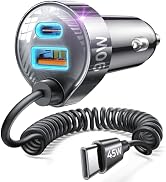 LISEN 90W for iPhone 17 16 15 Pro Max Car Charger USB C Fast Charge | Super Fast for iPhone 17e 1...