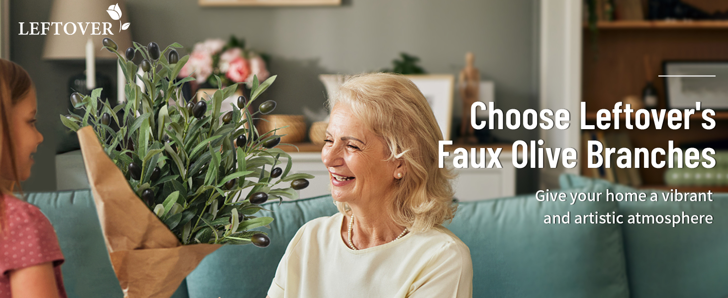 Faux Olive Branches