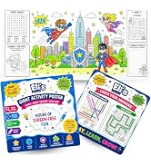 Eli with Love Giant Coloring Poster, Jumbo Superhero Coloring Table Cloth for Kids 32 x 72 Inches...