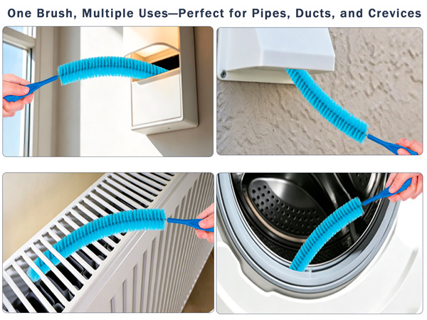 Dryer Vent Cleaner Kit with Dryer Vacuum Hose Attachment
