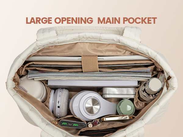 Puffer tote bag