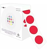 PARLAIM 3/4 Inch Roll Color Coding Labels,1000 per Roll Round Permanent Adhesive Color Coding Cir...