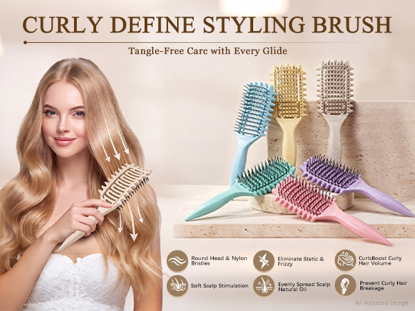 curly hair brush