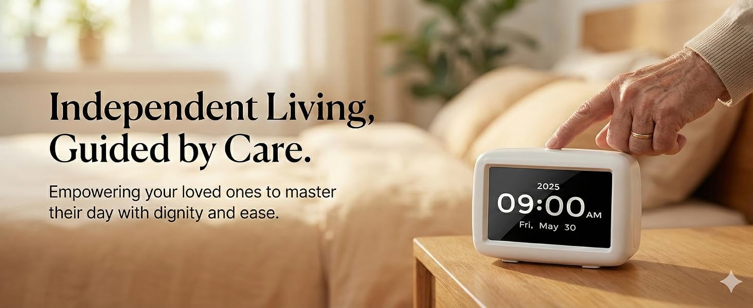 Bedside and Desk Talking Alarm Clock