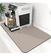 WISELIFE Coffee Mat Super Absorbent Dish Drying Mat Bar Accessories Match with Coffee Machine Lar...