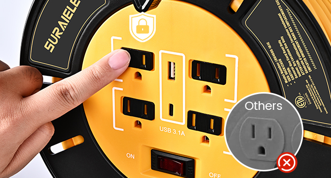 extension cord with reel