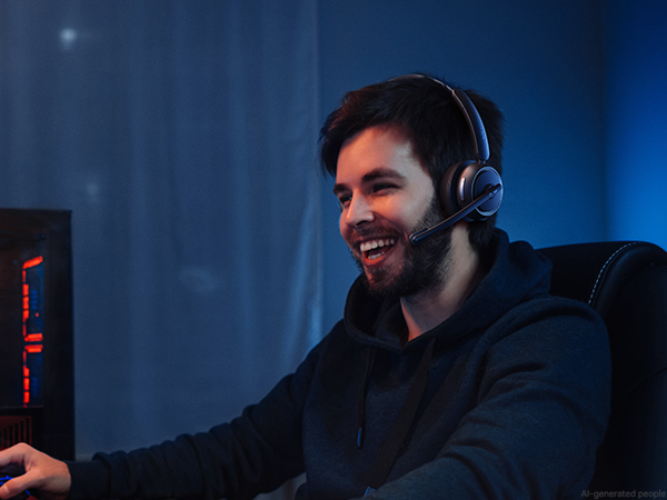 wireless headset with mic for work