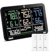 Weather Station Wireless Smart Temp Humidity Time Glance Custom Alerts Adjustable Brightness