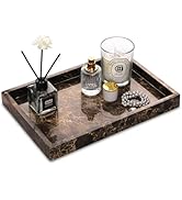 Marble Bathroom Vanity Tray, Natural Luxury Vanity Home Kitchen Bathroom Table Tray, Stone Decora...