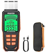 Proster Rechargeable Moisture Meter - Wall Moisture Meter with 5 Modes (Index, Concrete, Cement, ...