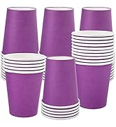 Fedmut 50 Pack 8 Oz Disposable Coffee Paper Cups, Drinking Cups,Hot Beverage Paper Cups,Party Cup...