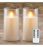 Homemory Realistic Flameless Candles with Flickering Flame, LED Candles, Battery Operated Candles...