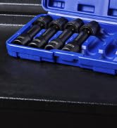 WORKPRO 7PCS 1/2" Drive Driveline Socket Set, 12-Point SAE Swivel Socket, CR-MO Steel Driveline L...