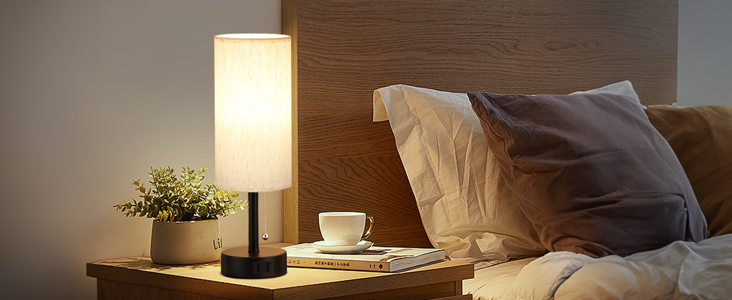 bedside lamps set of 2