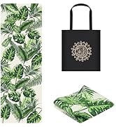 JOOEER Travel Yoga Mat, Non-slip Foldable Travel Fitness Mat With Carry Bag for Yoga, Exercise, P...