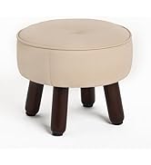 oakvivo Foot Stool, Round Ottoman Footstool Under Desk Footrest Step Stool, 13''L x 13''W x 10.2'...