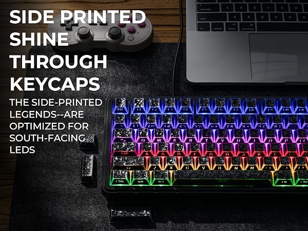 black keycaps
