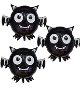 HADCKJA Bat Balloons Cute Bat Halloween Balloons Bat Foil Balloons for Bat-Themed Party Supplies ...