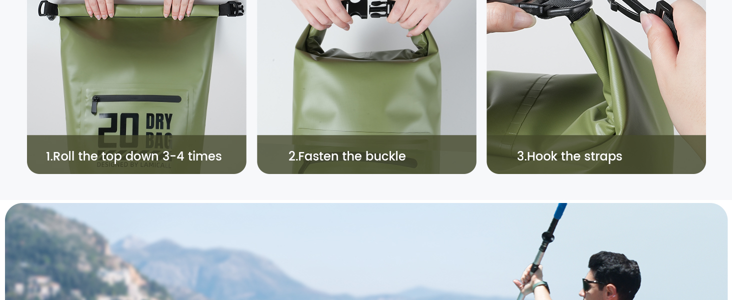 5L 10L 20L 30L 40L dry bag waterproof bags pouch river camping paddle board for men women iphone