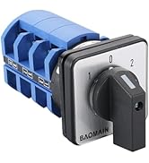 Baomain Universal Rotary Changeover Switch SZW26-63/D303.3 660V 63A 3 Position 3 Phase