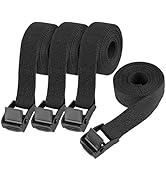 PEASUG Tie Down Straps, 4 Pcs Lashing Small Ratchet Straps with Buckles, 0.78" x 5' Adjustable Si...