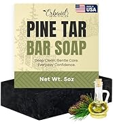 Pine Tar Soap – Natural Pine Tar Soap Bar for Men – Cleansing Bar for Acne, Eczema, Psoriasis & I...
