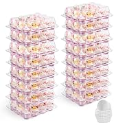 LotFancy (12 Count x 40 Sets) Mini Cupcake Containers with 480 Liners, Clear Plastic Cupcake Boxe...