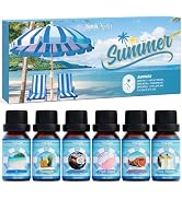 Soulorigin Summer Essential Oils Set, Fragrance Oil Gift Set for Oil Diffusers, Scented Oils for ...