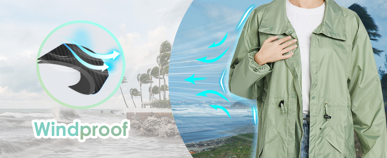 womens rain coat long 2xl lightweight foldable raincoat women’s long rain coat waterproof plus size